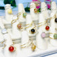 Rings on ring holder. gemstone high quality hand crafted