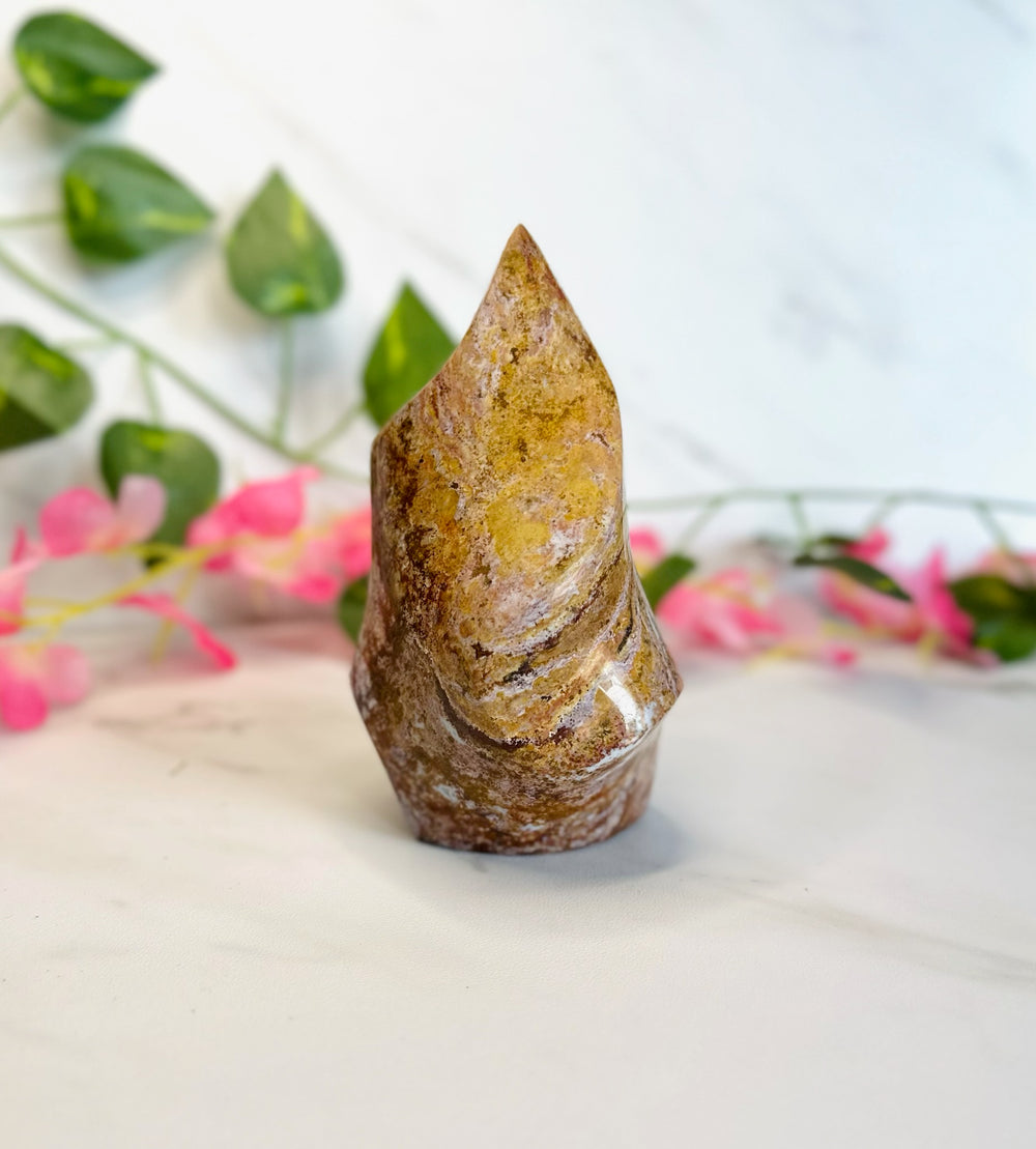 Ocean Jasper Spiral Tower